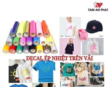 Decal in chuyển nhiệt lên vải giá rẻ - in decal chuyển nhiệt theo yêu cầu